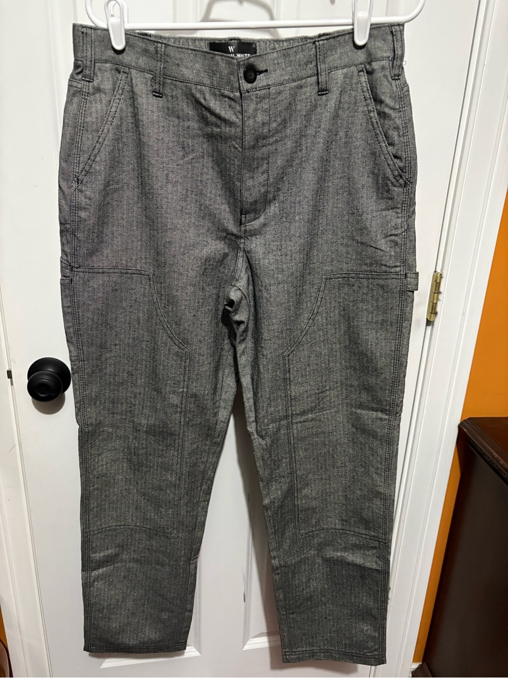 W by Worth Men’s Heather Gray Chino Utility Pants
